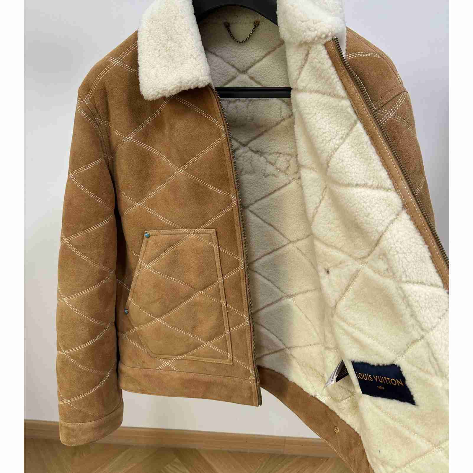 Louis Vuitton Embroidered Shearling Workwear Blouson   1AFXIM - DopestKickz