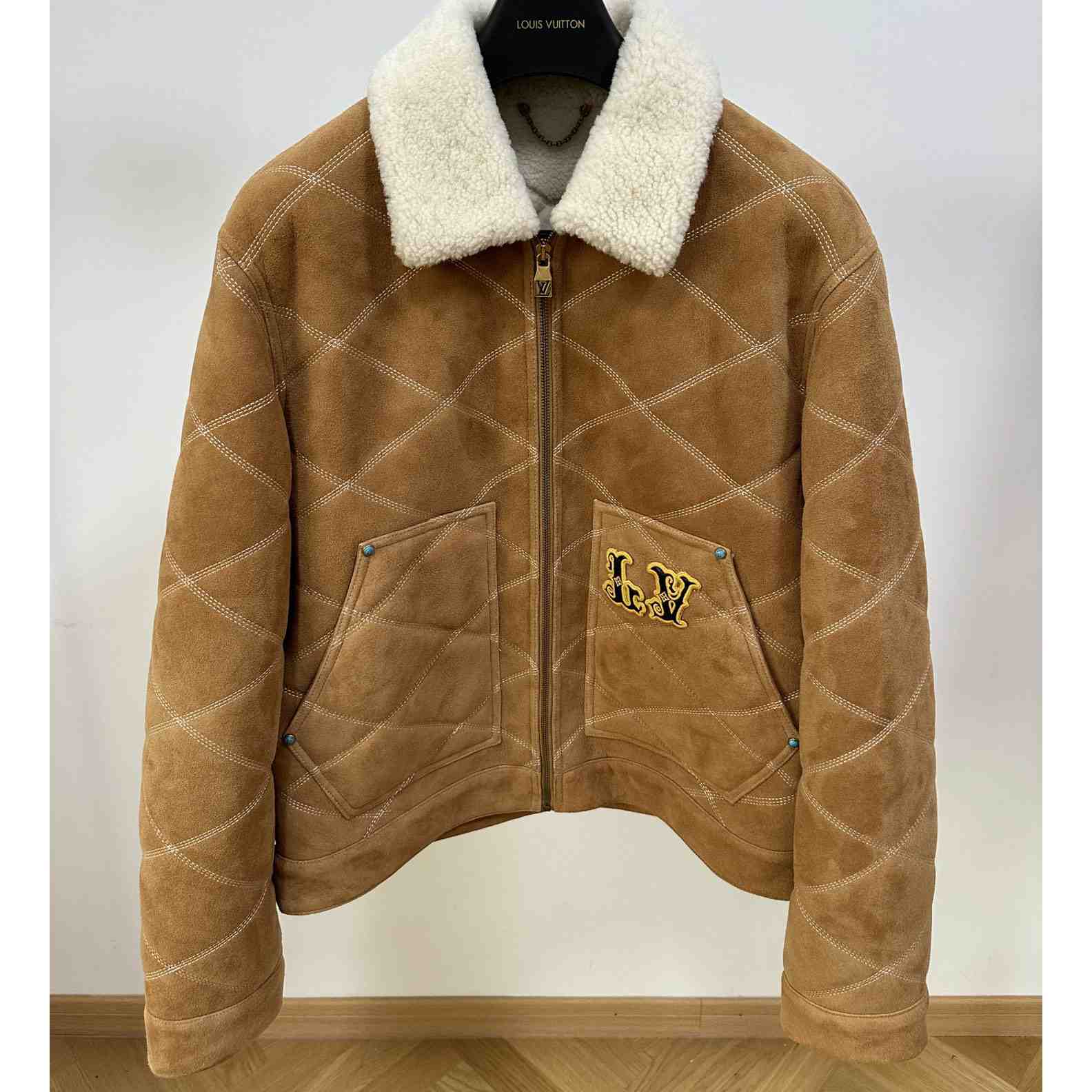 Louis Vuitton Embroidered Shearling Workwear Blouson   1AFXIM - DopestKickz