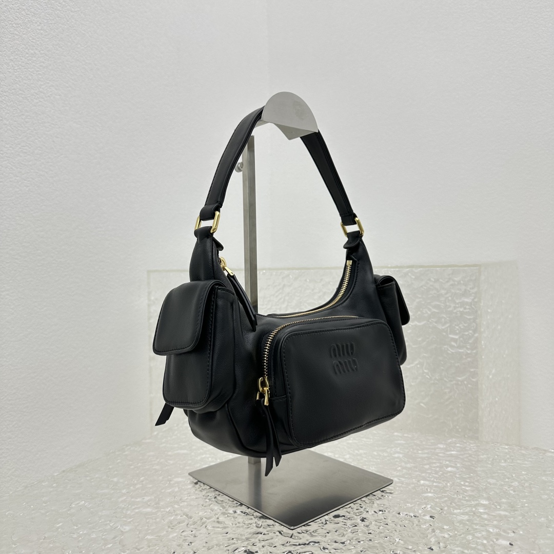 Miu Miu Nappa Leather Pocket Bag (21-12-6cm) - DopestKickz