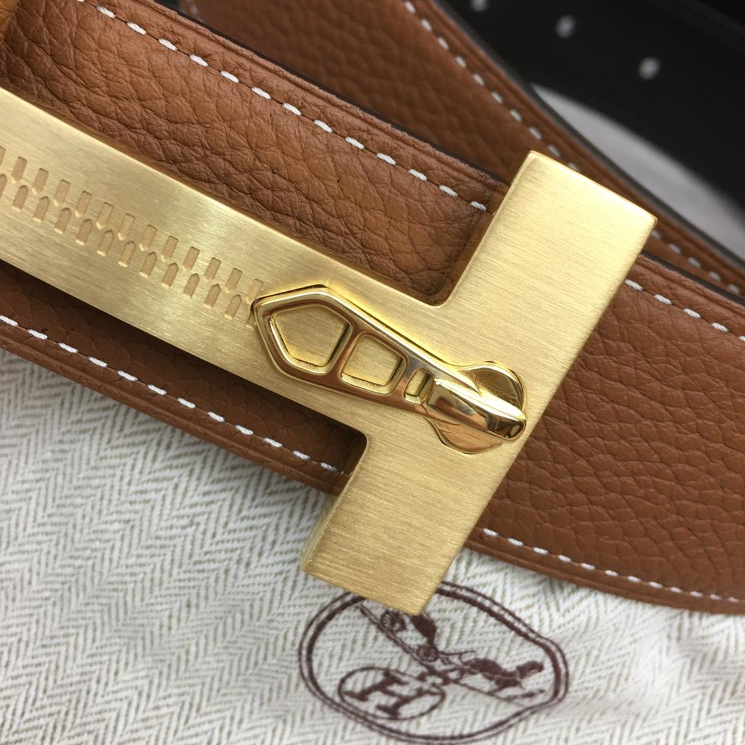 Hermes Leather H Buckle Belt - DopestKickz
