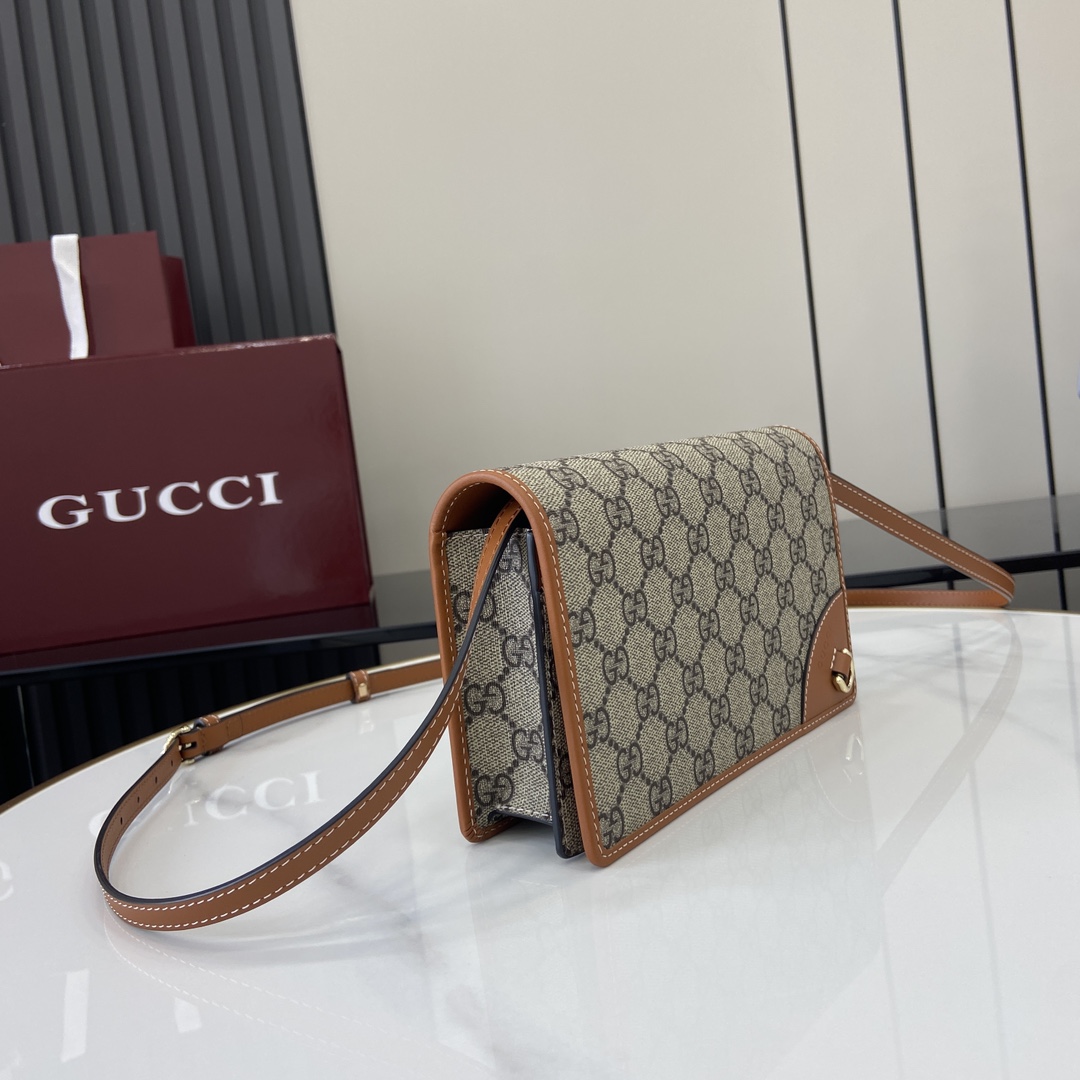 Gucci GG Emblem Super Mini Shoulder Bag - DopestKickz