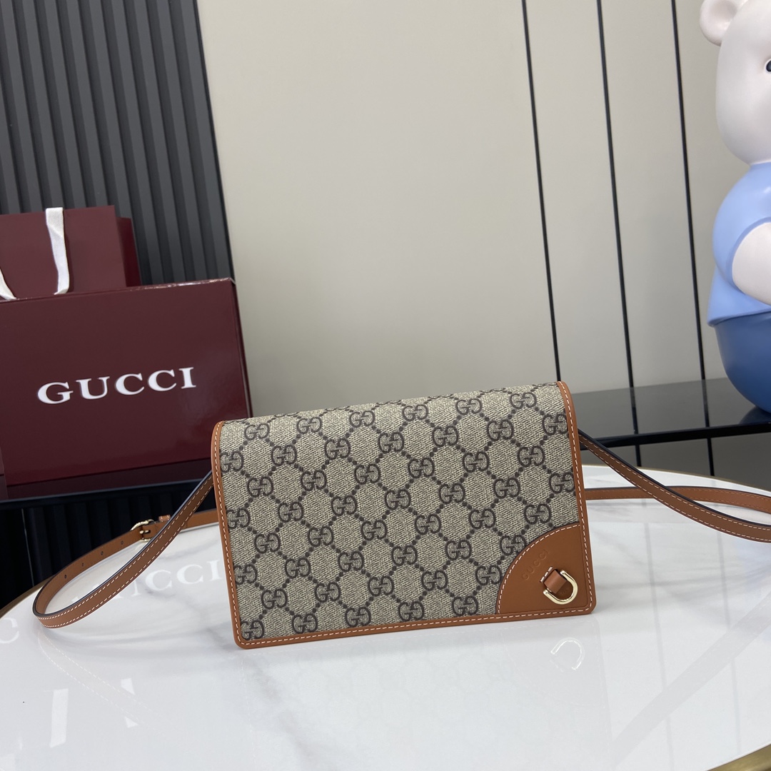 Gucci GG Emblem Super Mini Shoulder Bag - DopestKickz