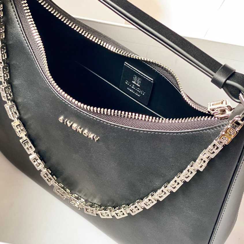 Givenchy Small Moon Cut Out bag In Leather With Chain - DopestKickz
