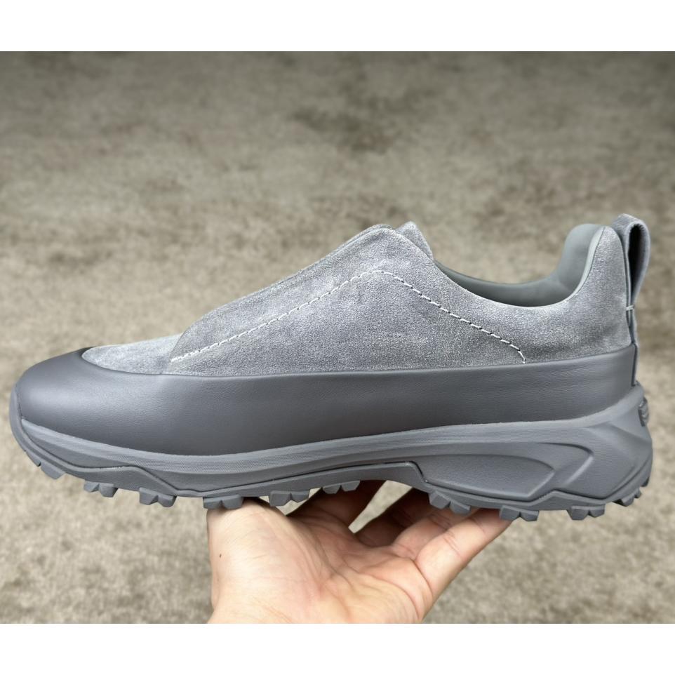 Zegna Suede And Leather Triple Stitch™ Monte Sneakers - DopestKickz