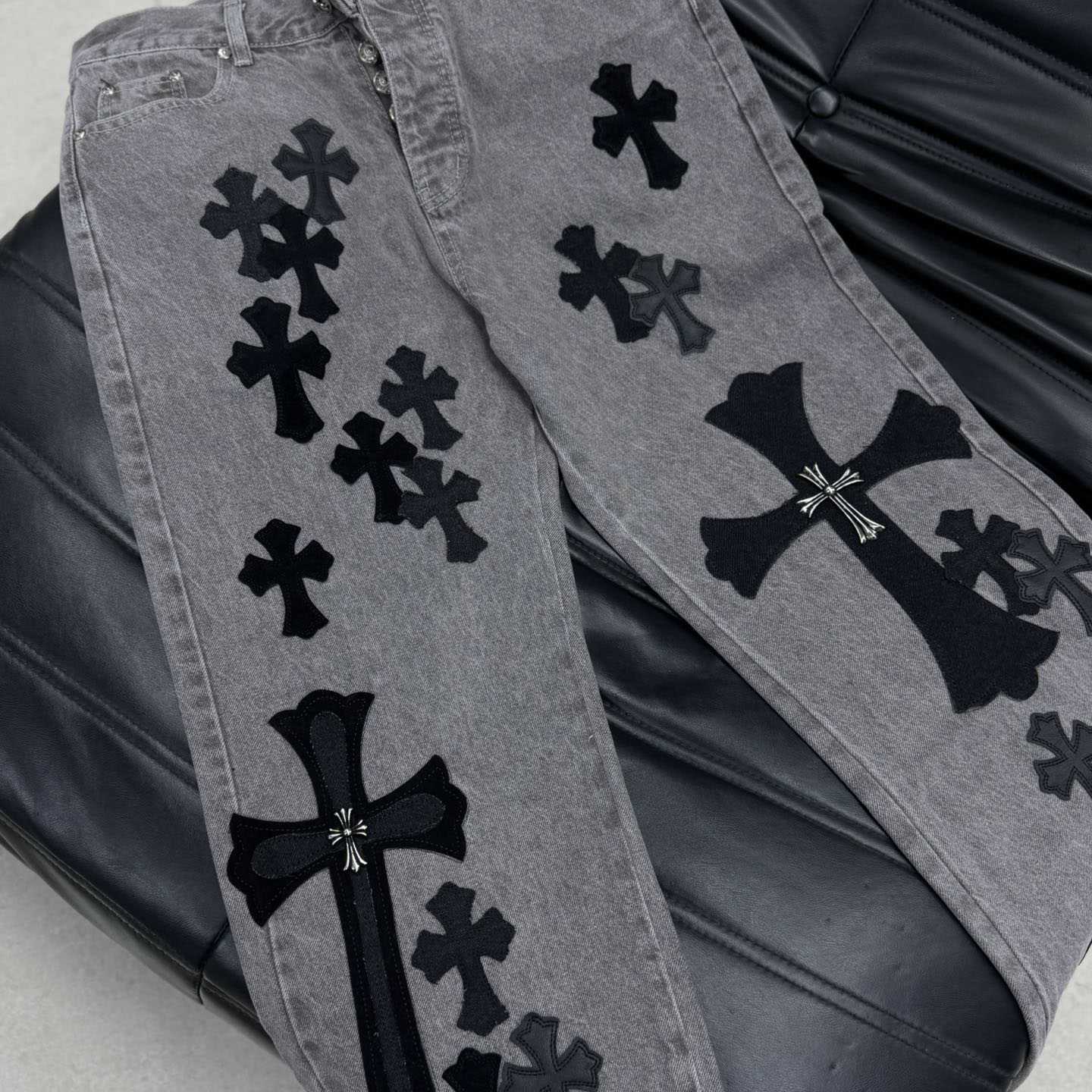 Chrome Heart X SexRecords Jeans - DopestKickz