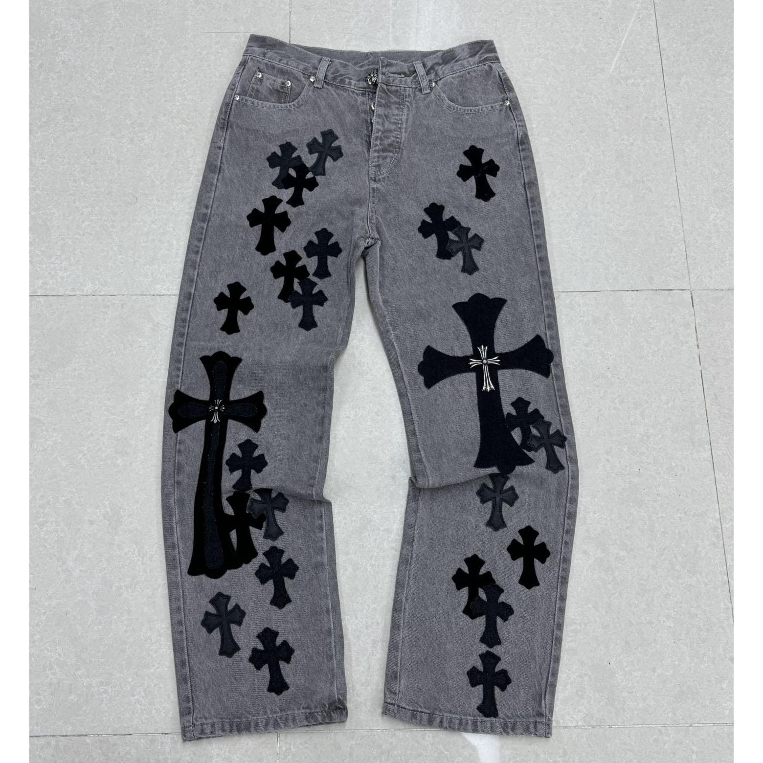 Chrome Heart X SexRecords Jeans - DopestKickz