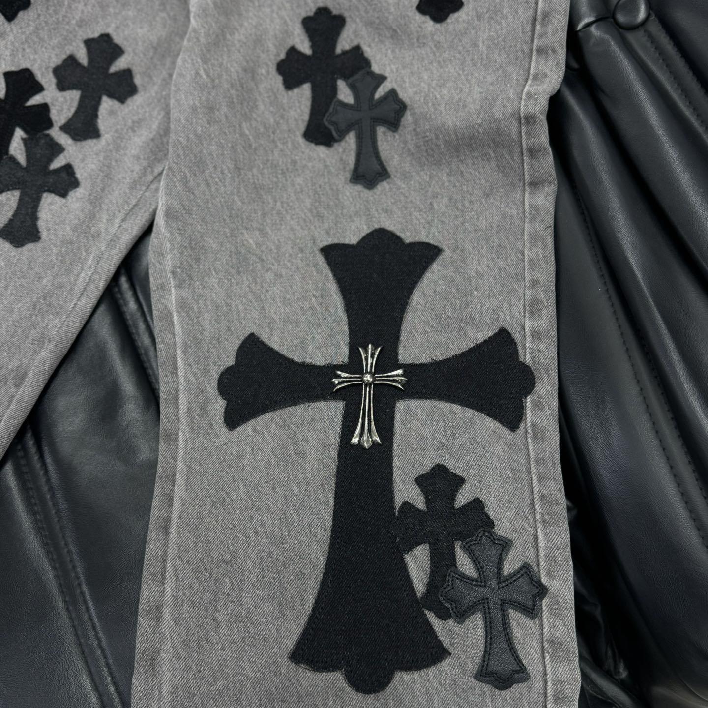 Chrome Heart X SexRecords Jeans - DopestKickz