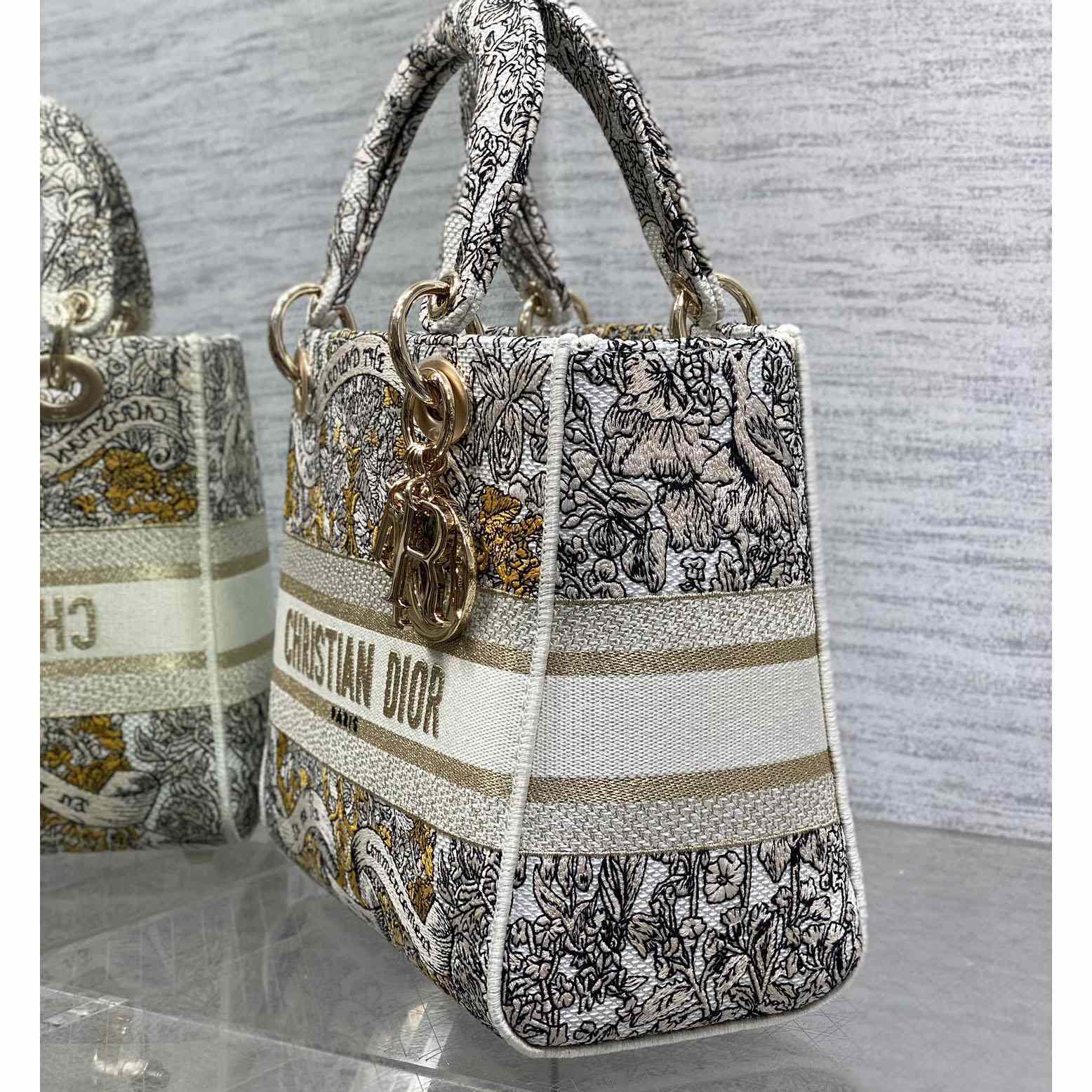 Dior Dioramour Medium Lady D-Lite Bag - DopestKickz
