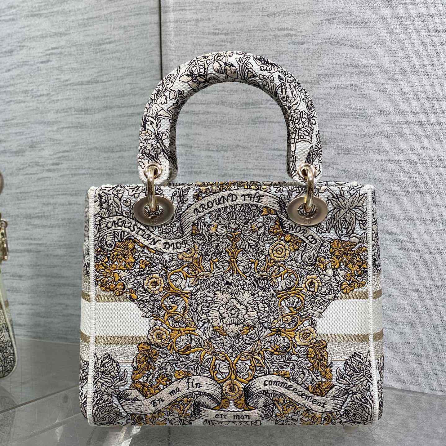 Dior Dioramour Medium Lady D-Lite Bag - DopestKickz