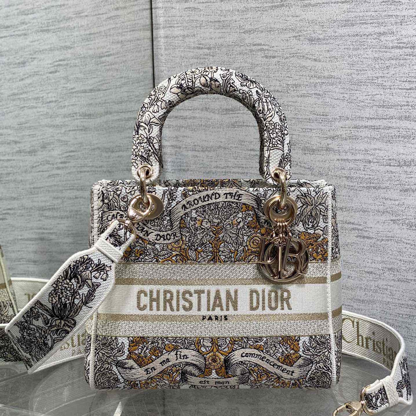 Dior Dioramour Medium Lady D-Lite Bag - DopestKickz