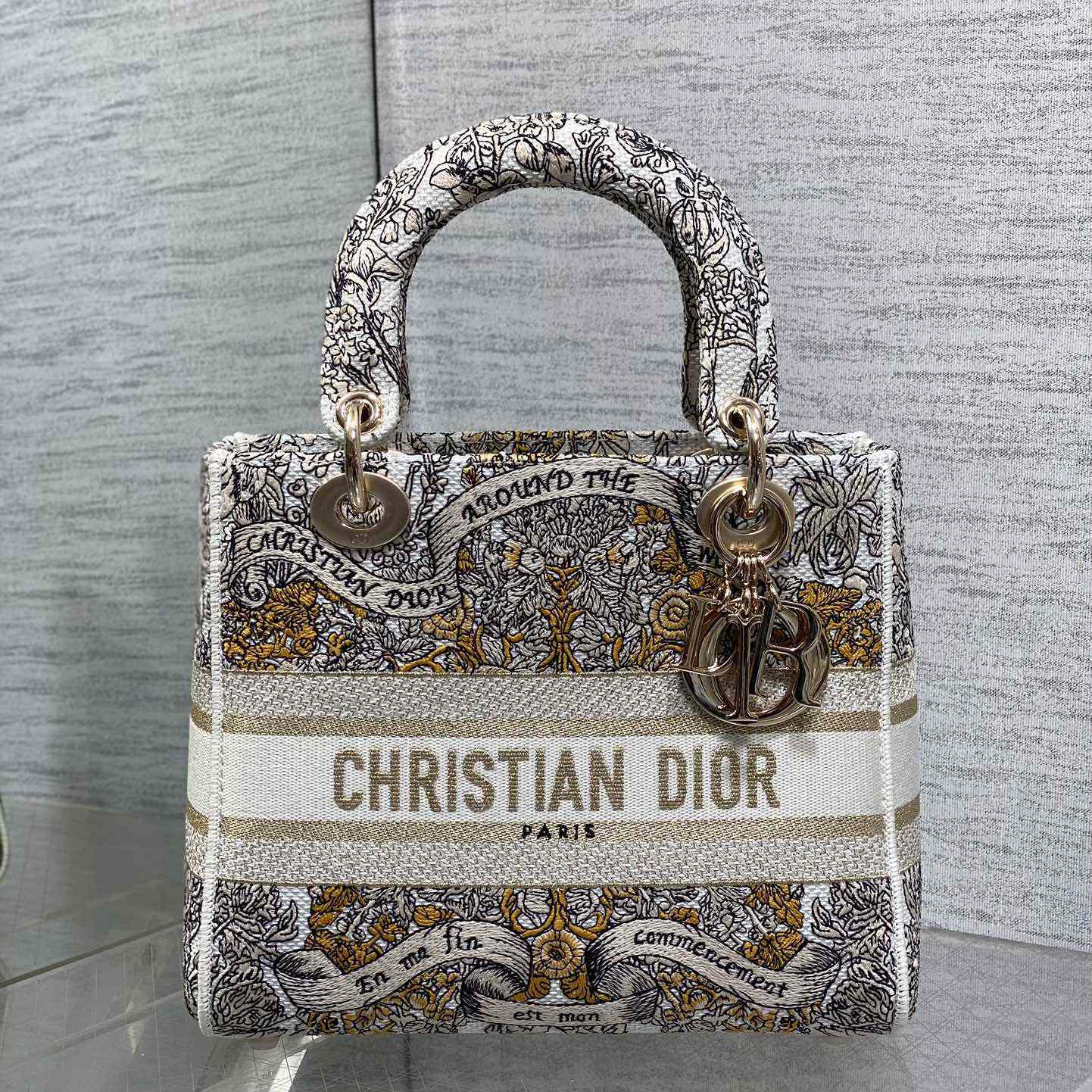 Dior Dioramour Medium Lady D-Lite Bag - DopestKickz