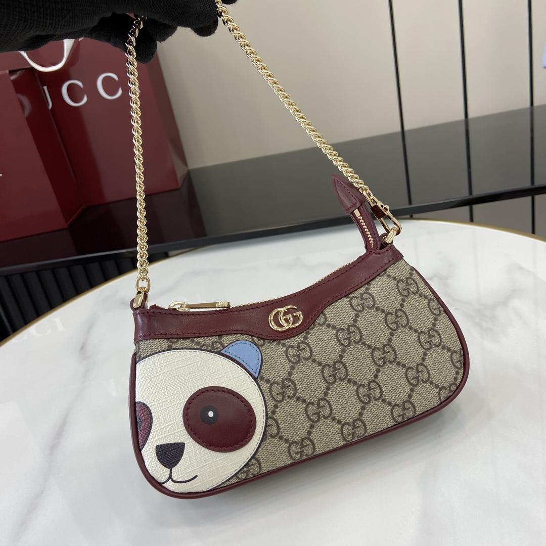 Gucci GG Mini Bag With Panda Detail - DopestKickz