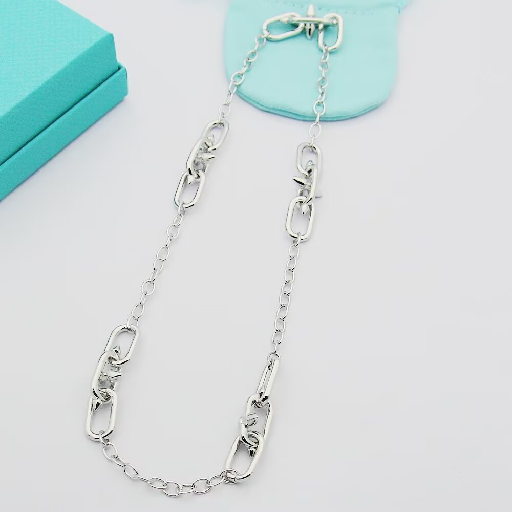 Tiffany & Co. Tiffany Titan by Pharrell Williams Medium Link Station Necklace - DopestKickz