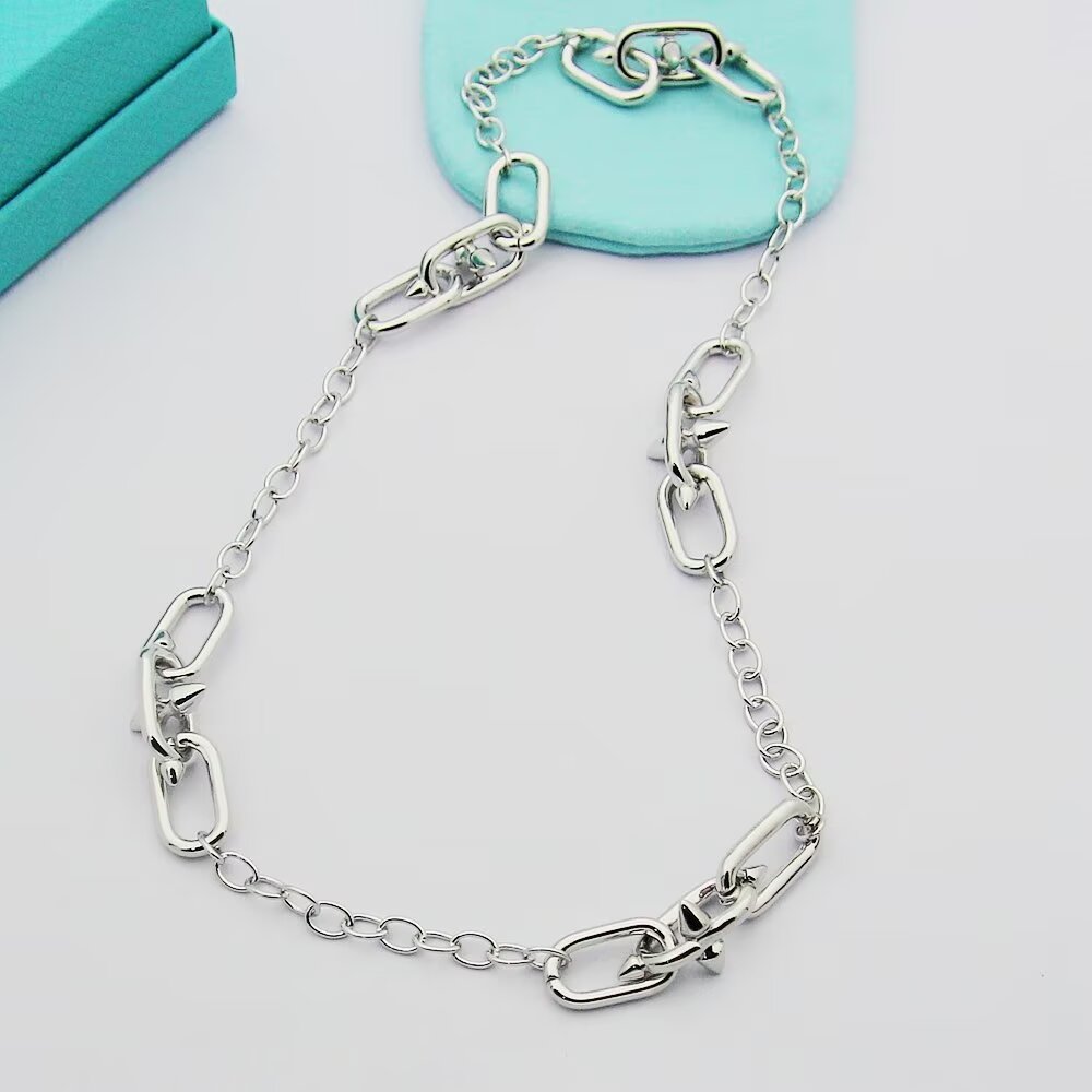Tiffany & Co. Tiffany Titan by Pharrell Williams Medium Link Station Necklace - DopestKickz