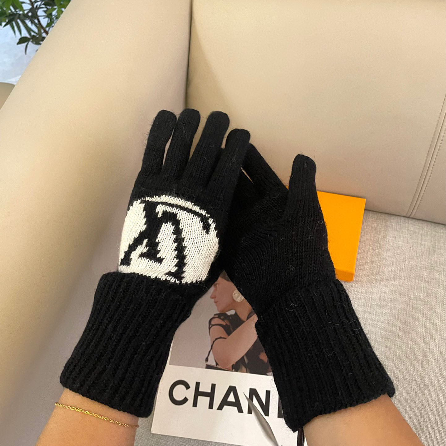 Louis Vuitton LV Medallion Gloves - DopestKickz