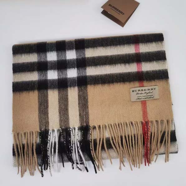 Burberry Check Cashmere Scarf - DopestKickz