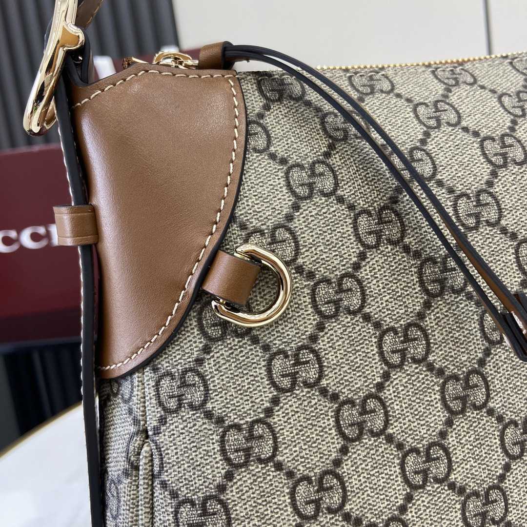 Gucci GG Emblem Medium Shoulder Bag - DopestKickz