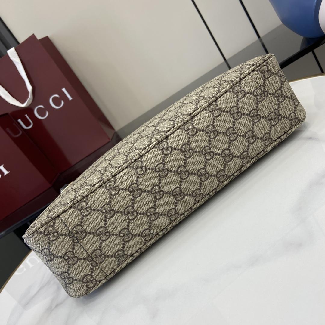 Gucci GG Emblem Medium Shoulder Bag - DopestKickz