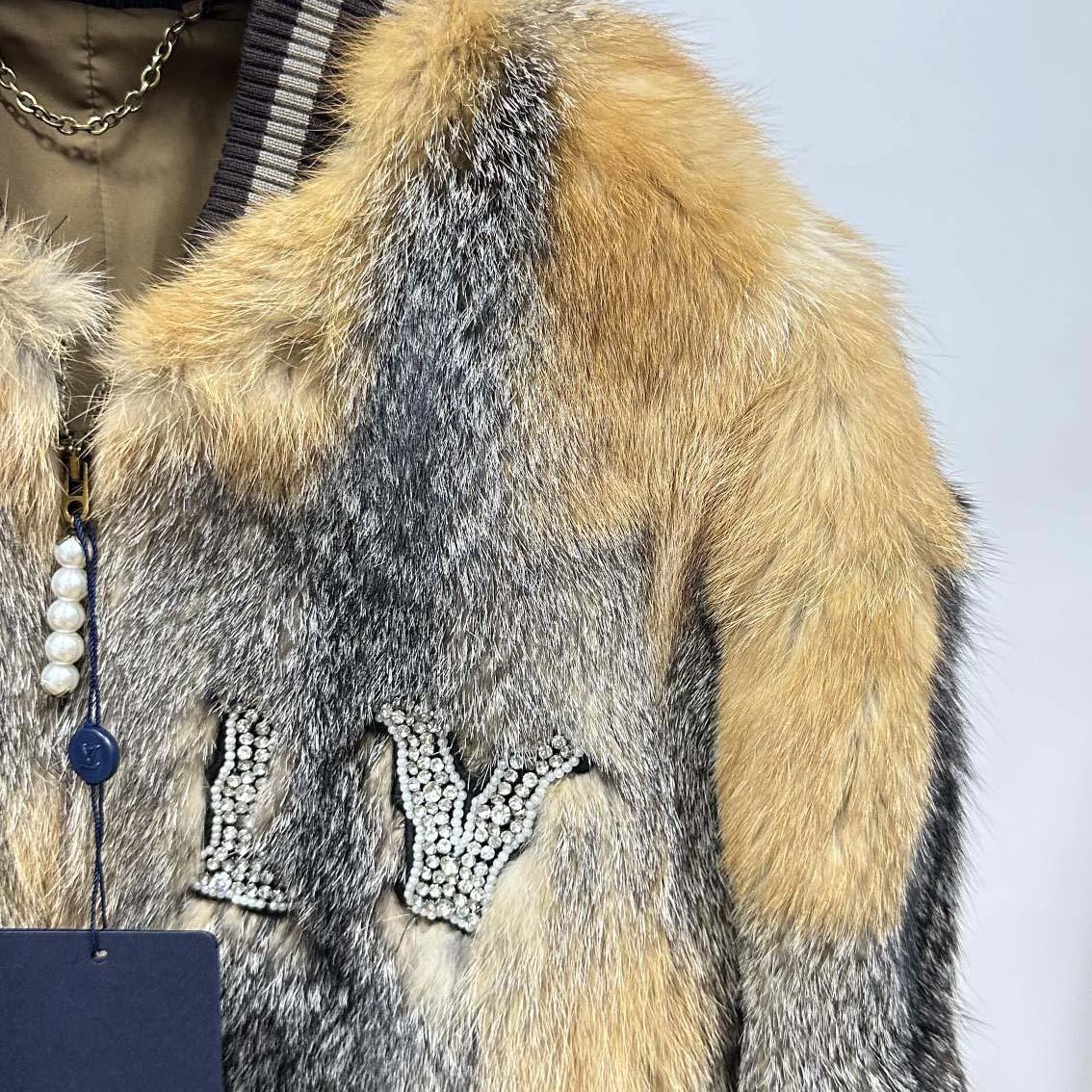 Louis Vuitton Fox Fur Bomber  1AFXBD - DopestKickz