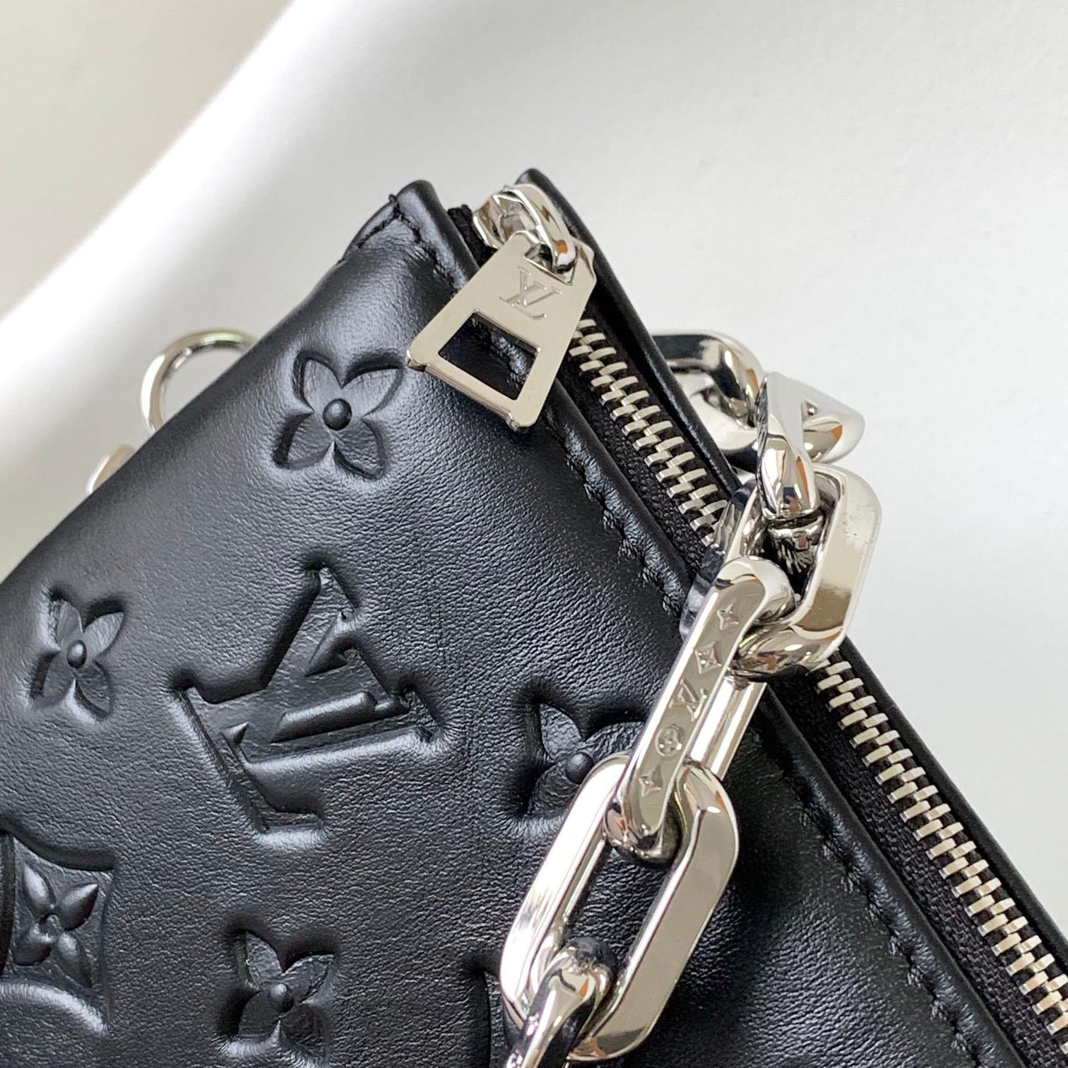 Louis Vuitton Coussin Black Lamb (26 x 20 x 12cm)    M57790  - DopestKickz