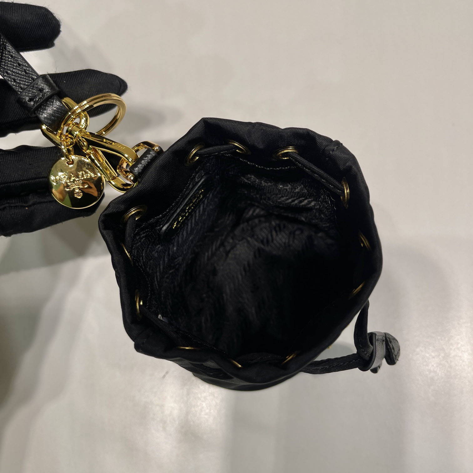Prada Mini Icon Re-Nylon Bag Charm - DopestKickz