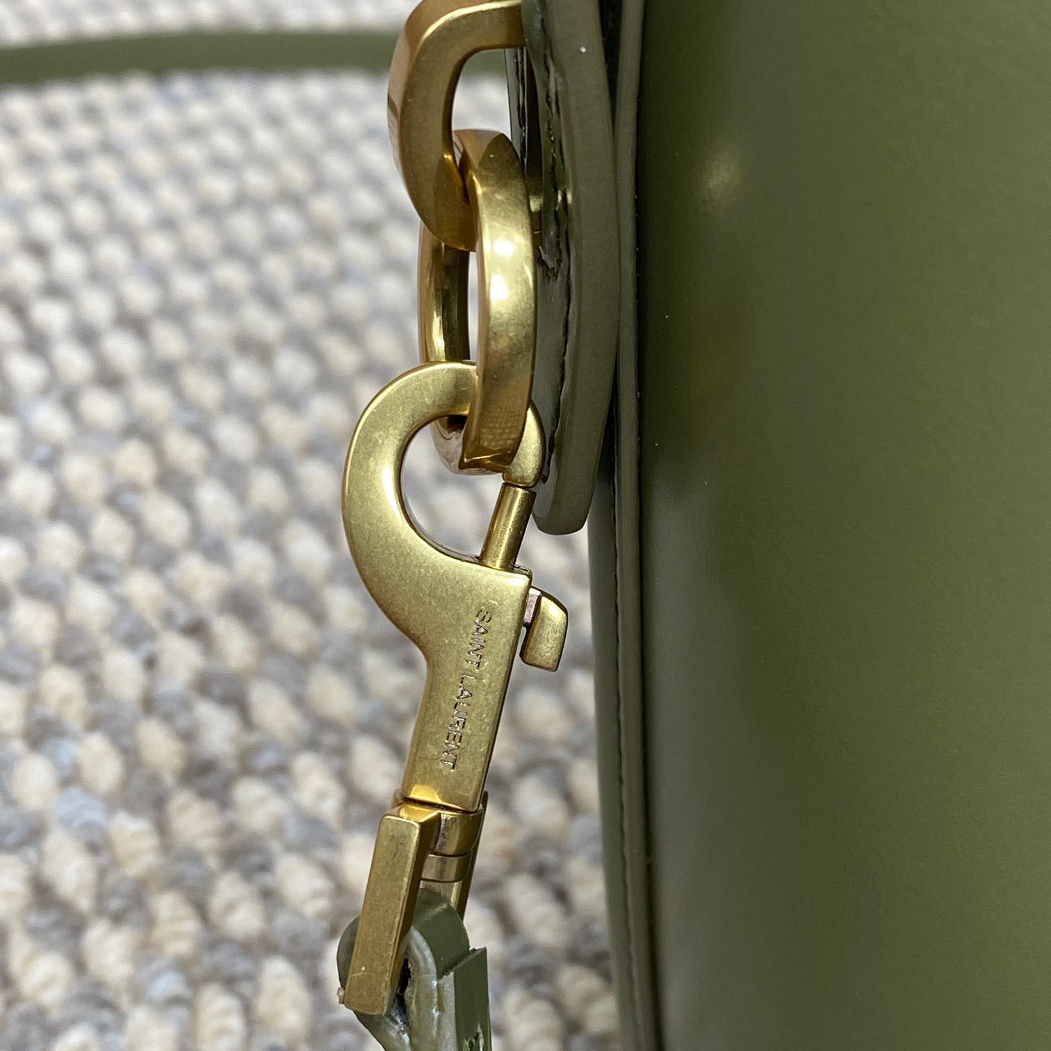 Saint Laurent Le 37 Mini In Shiny Leather - DopestKickz