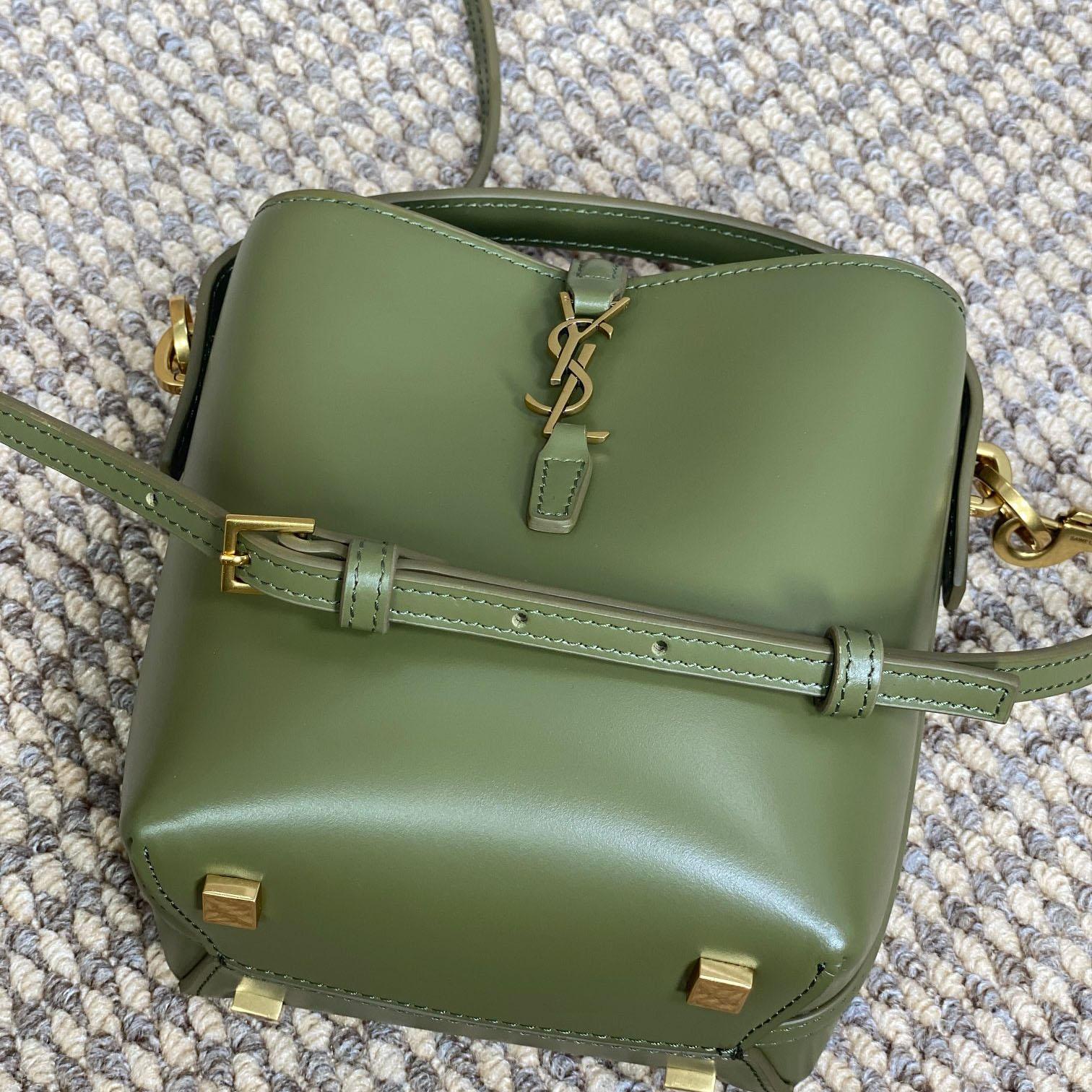 Saint Laurent Le 37 Mini In Shiny Leather - DopestKickz