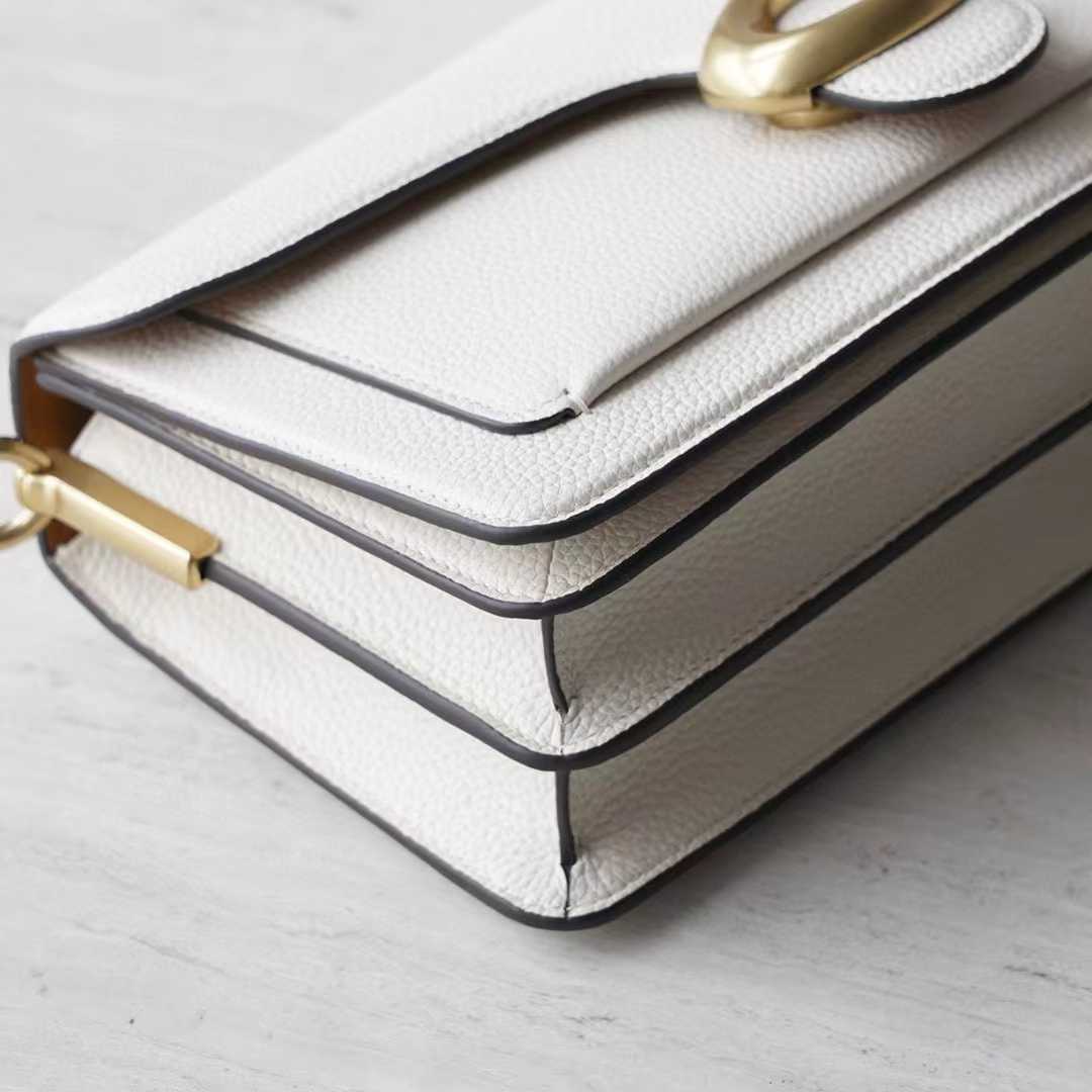 Coach Women's White Pebble Tabby Shoulder Bag （26*15*8cm） - DopestKickz