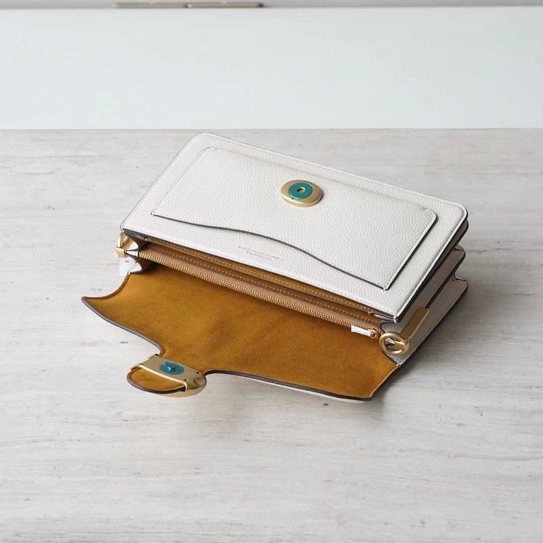 Coach Women's White Pebble Tabby Shoulder Bag （26*15*8cm） - DopestKickz