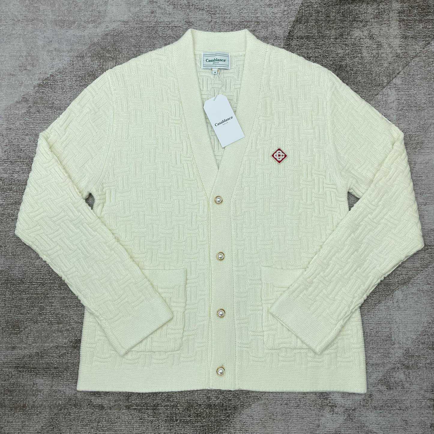 Casablanca Column Stitch Cardigan     D0082 - DopestKickz