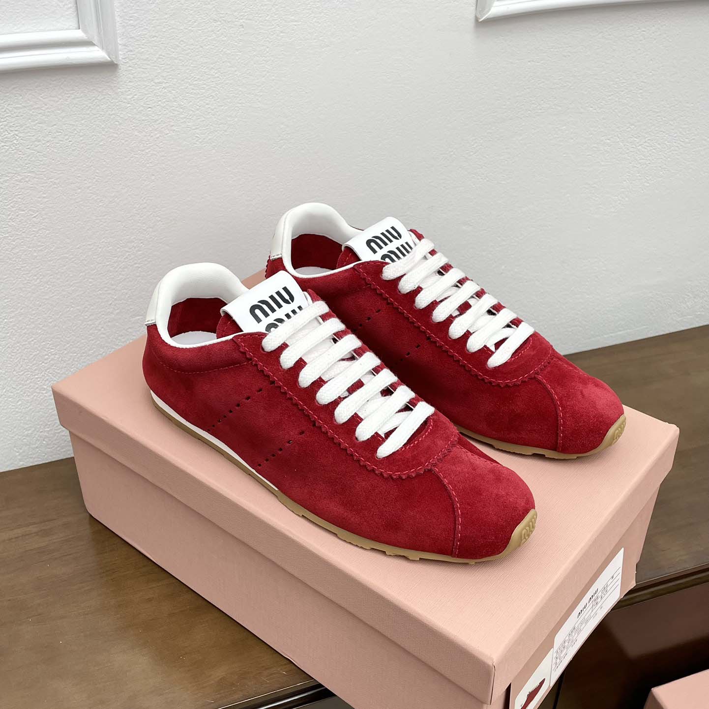 Miu Miu Plume Suede Sneakers - DopestKickz