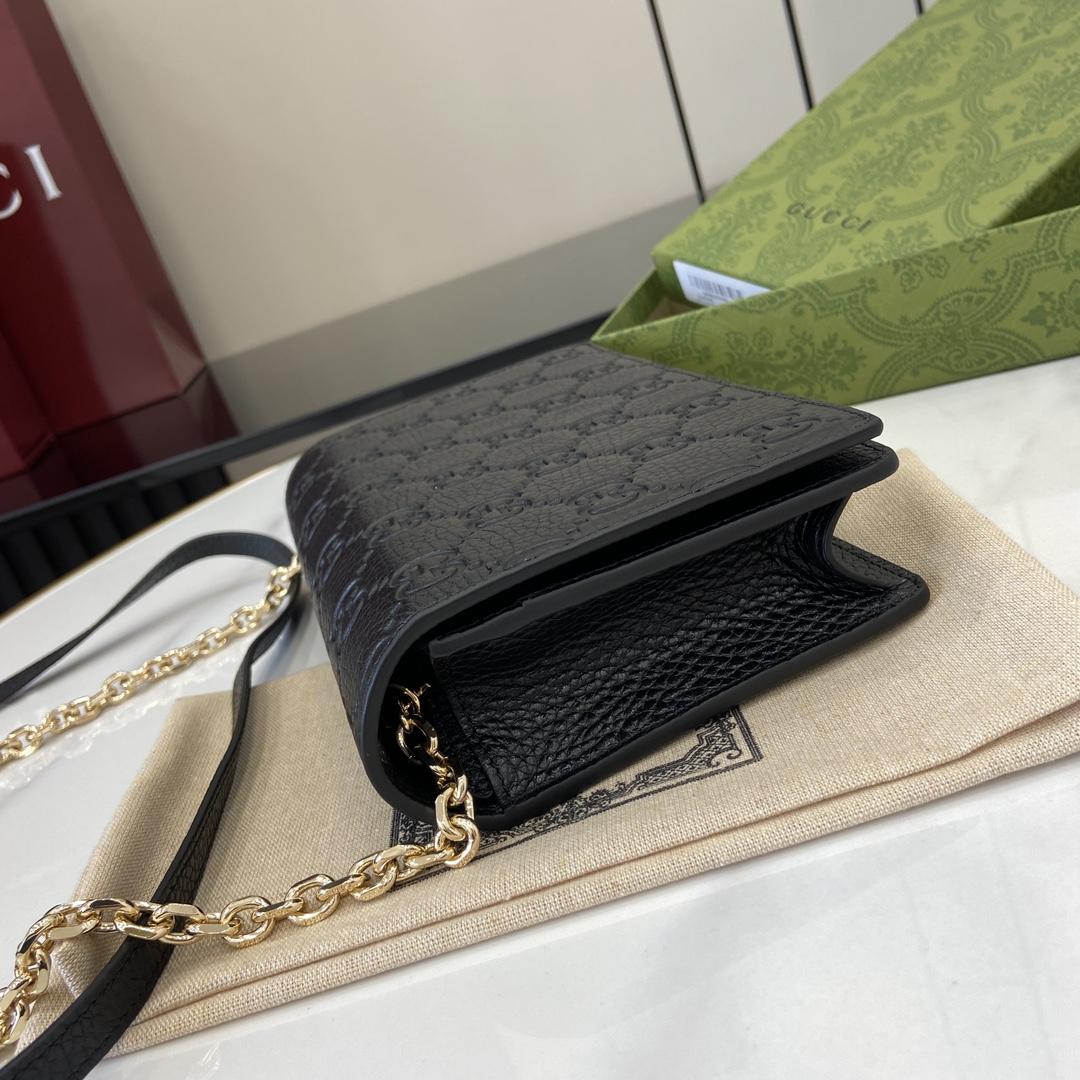 Gucci GG Emblem Super Mini Shoulder Bag - DopestKickz