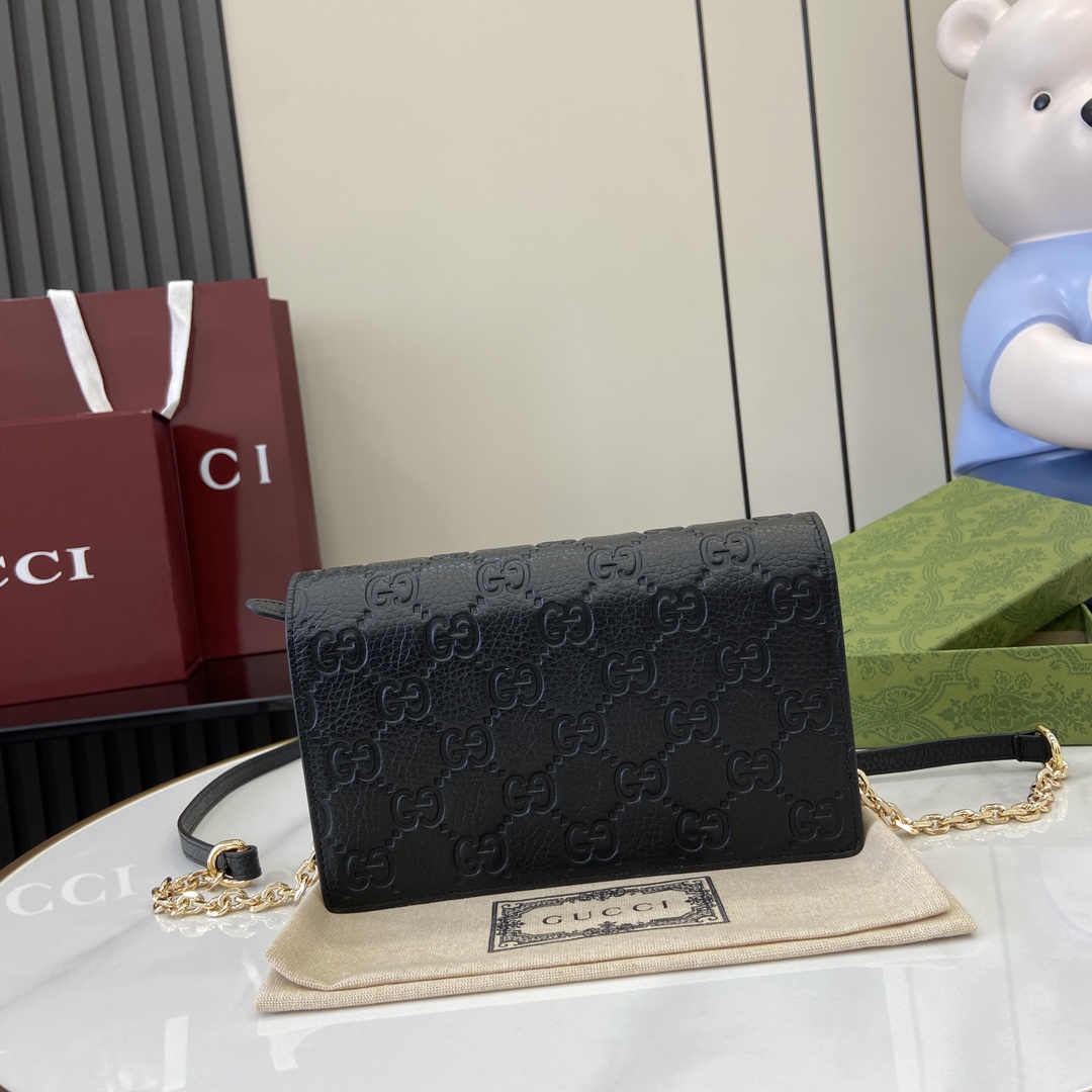 Gucci GG Emblem Super Mini Shoulder Bag - DopestKickz