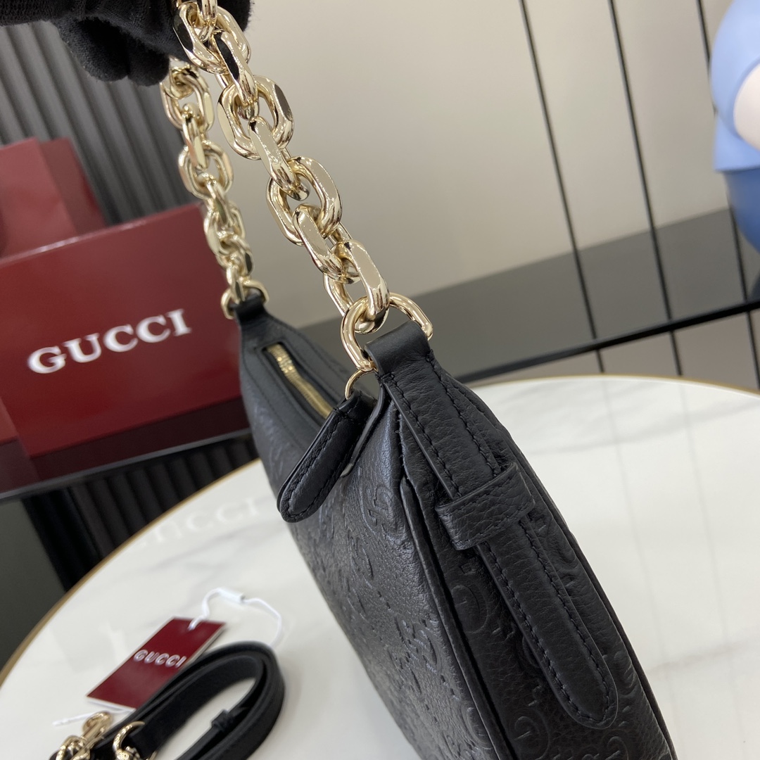 Gucci GG Emblem Small Shoulder Bag - DopestKickz