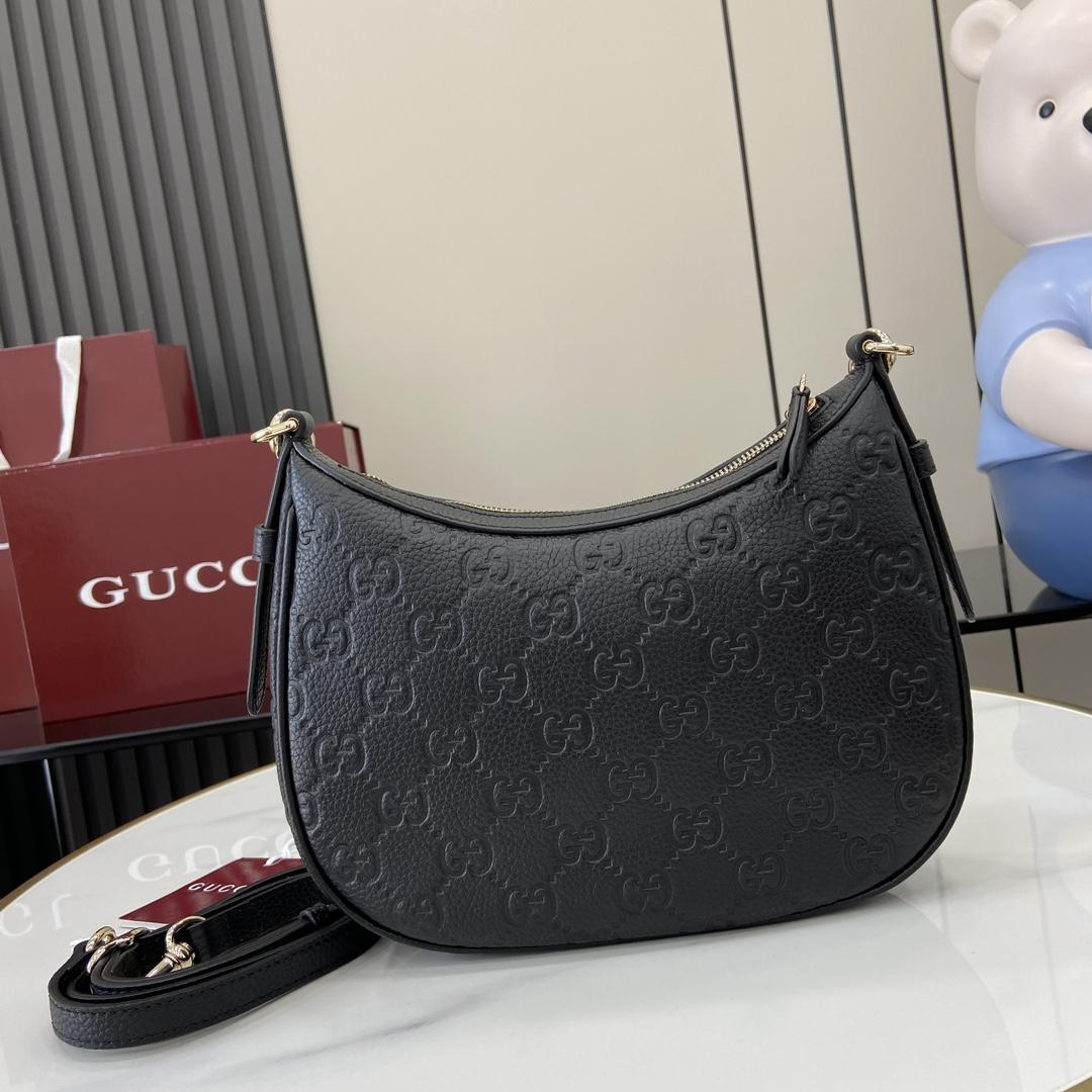 Gucci GG Emblem Small Shoulder Bag - DopestKickz