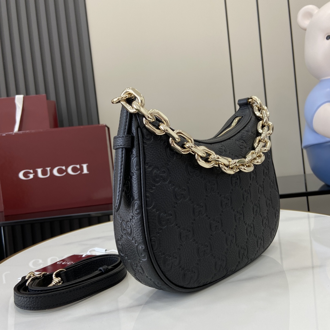 Gucci GG Emblem Small Shoulder Bag - DopestKickz