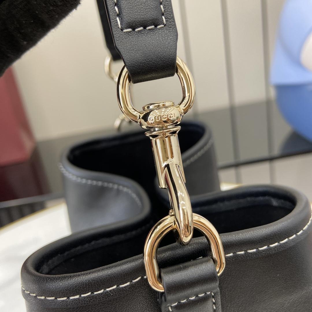 Gucci GG Emblem Mini Bucket Bag  - DopestKickz