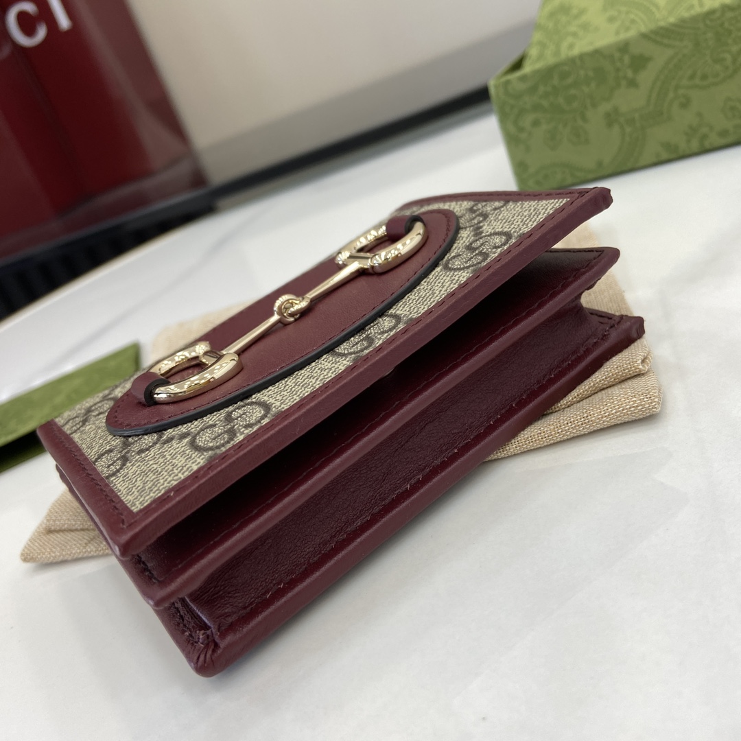 Gucci Horsebit 1955 Card Case Wallet - DopestKickz