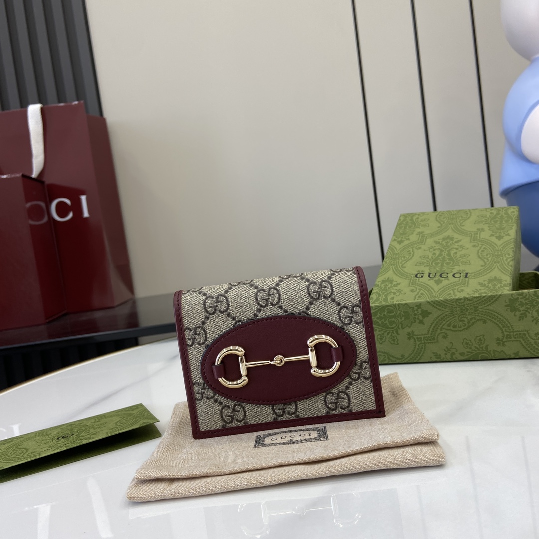 Gucci Horsebit 1955 Card Case Wallet - DopestKickz