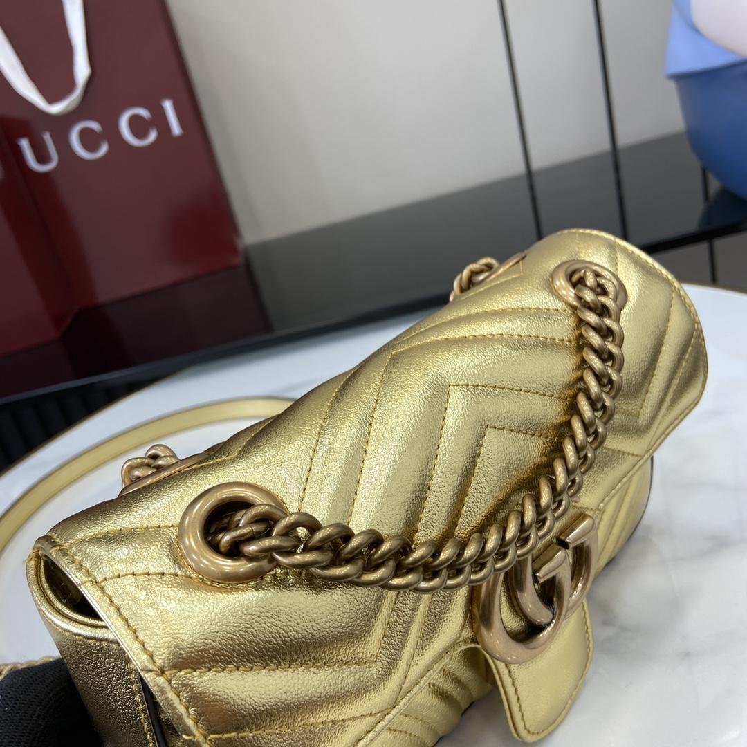 Gucci GG Marmont Mini Shoulder Bag - DopestKickz