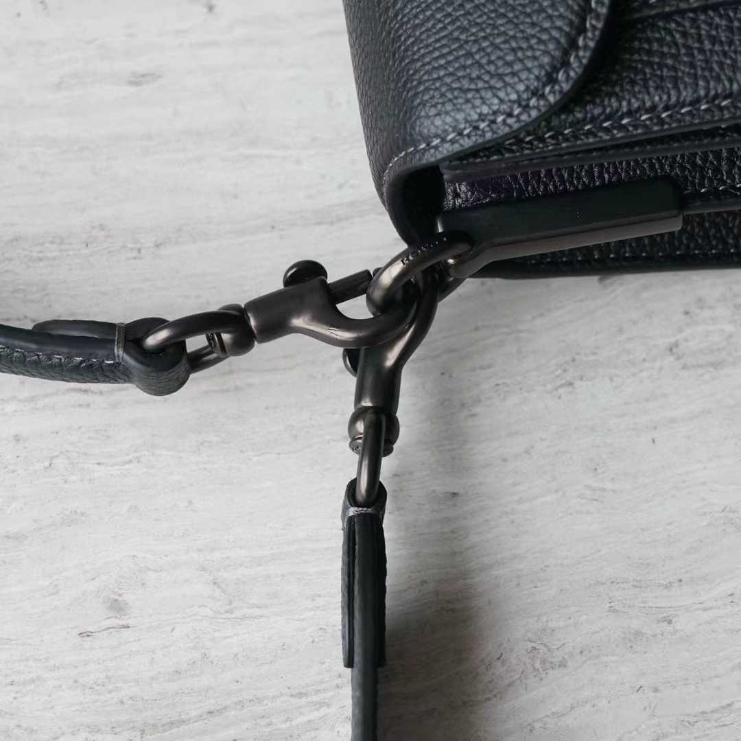 Coach Women's Black Pebble Tabby Shoulder Bag （26*15*8cm） - DopestKickz