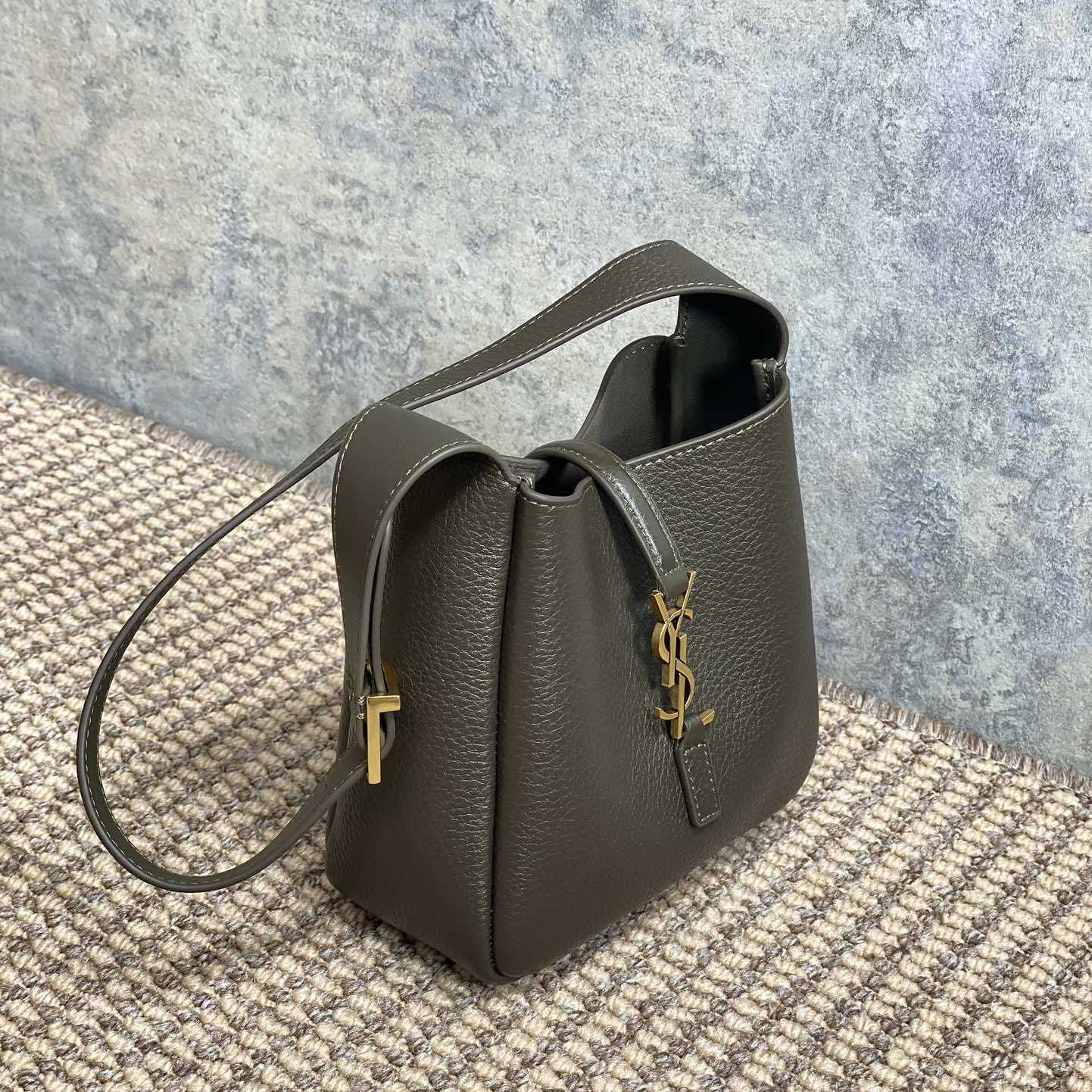 Saint Laurent LE 5 À 7 Supple Baby In Grained Leather - DopestKickz