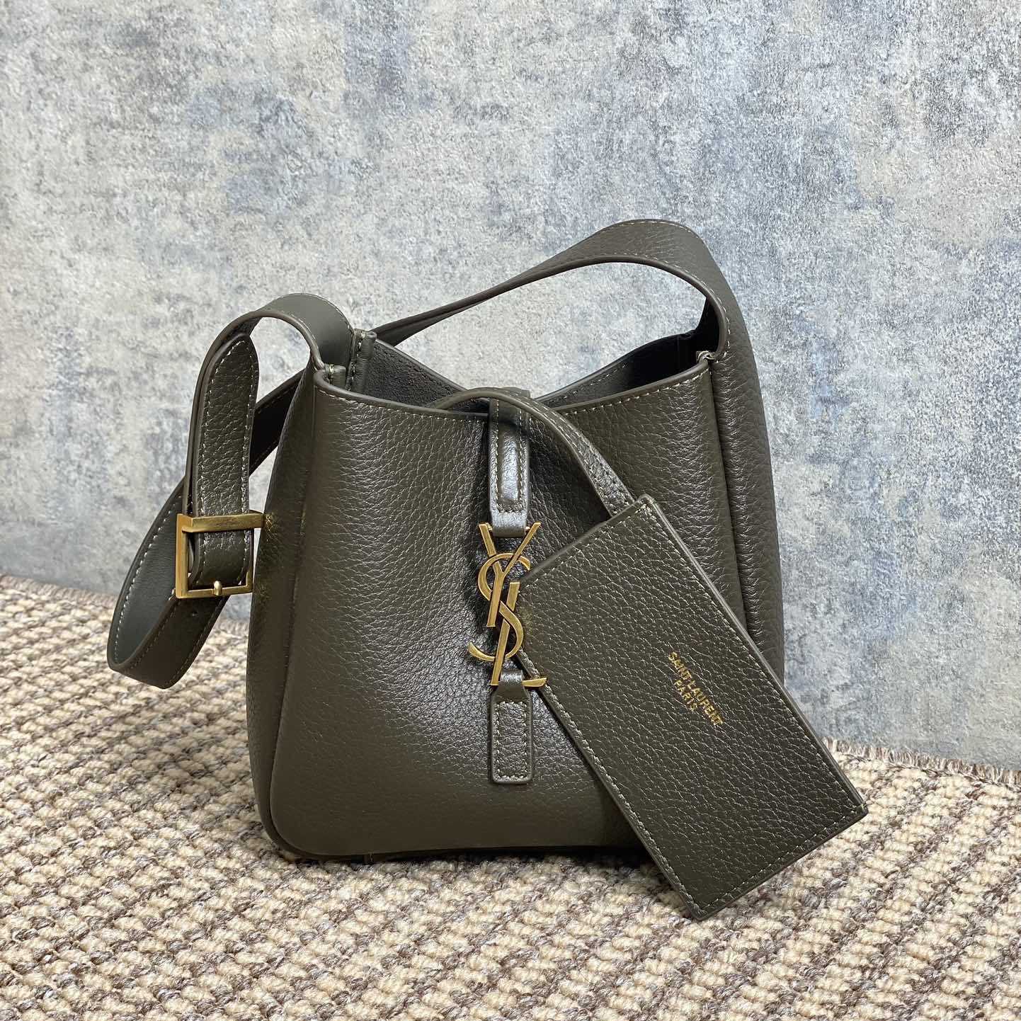 Saint Laurent LE 5 À 7 Supple Baby In Grained Leather - DopestKickz