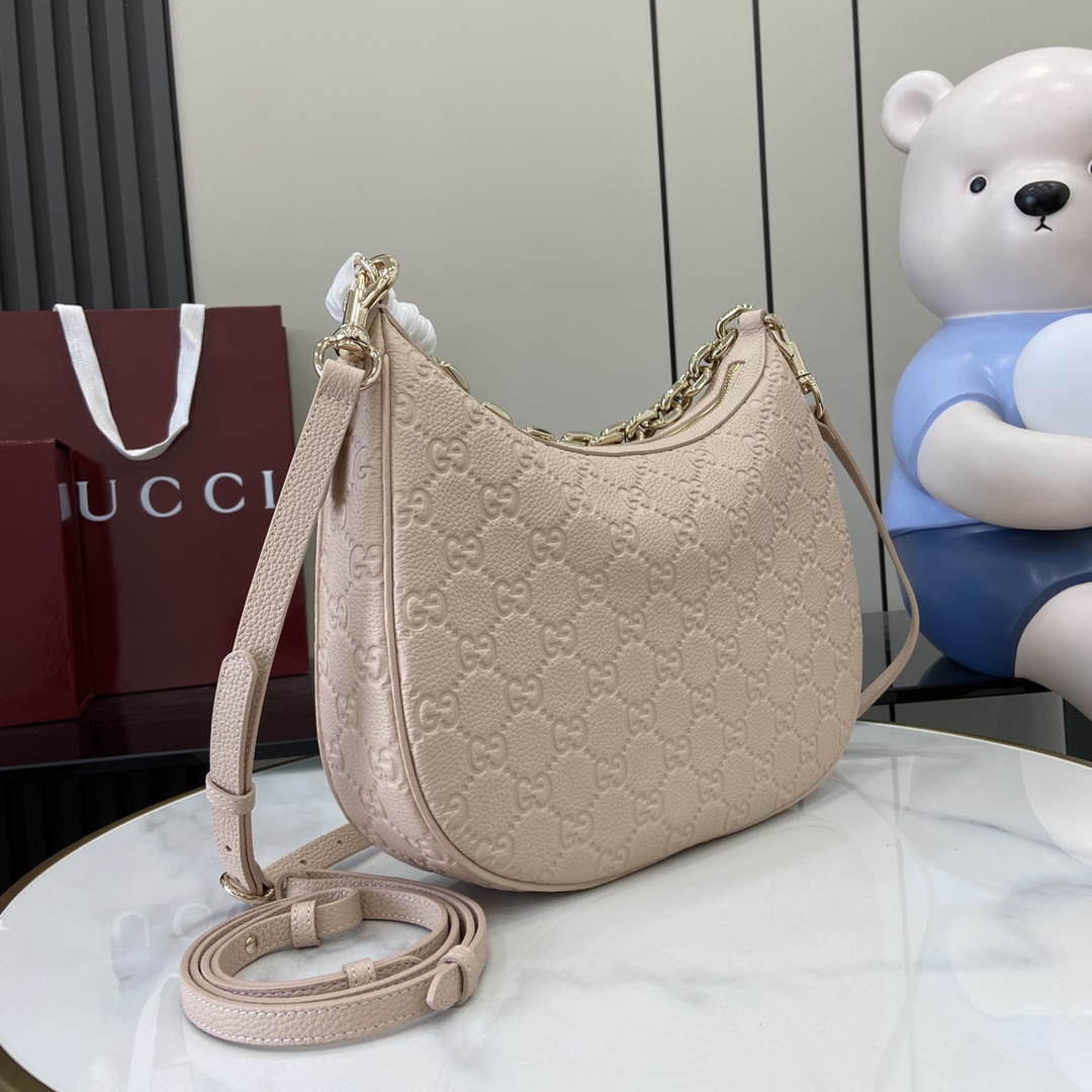 Gucci GG Emblem Medium Shoulder Bag - DopestKickz