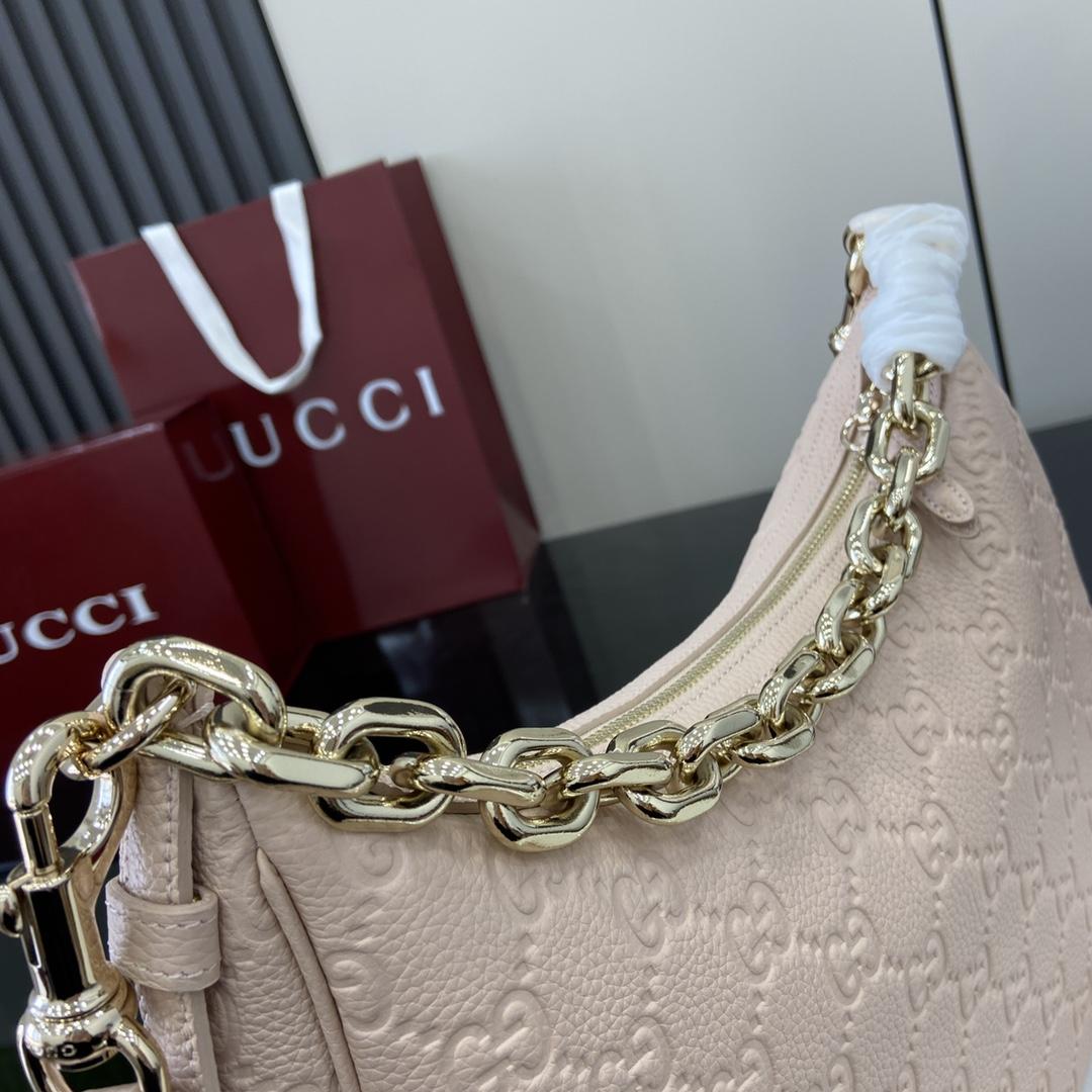 Gucci GG Emblem Medium Shoulder Bag - DopestKickz