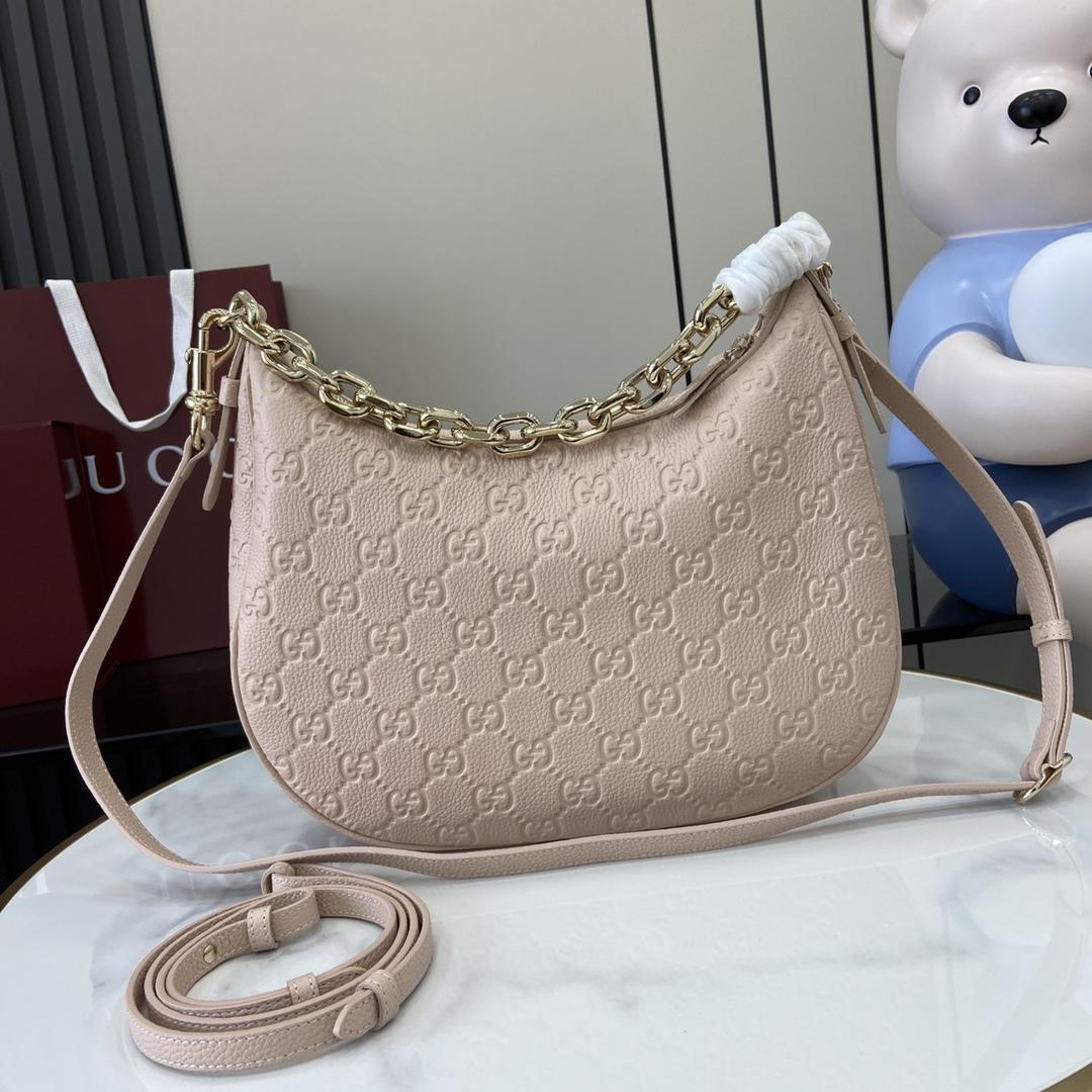 Gucci GG Emblem Medium Shoulder Bag - DopestKickz