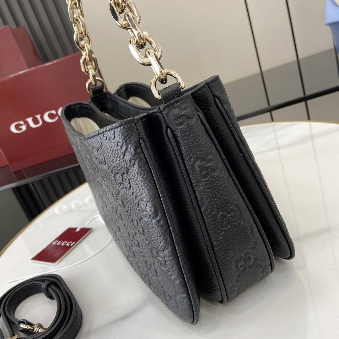 Gucci GG Emblem Mini Shoulder Bag  - DopestKickz