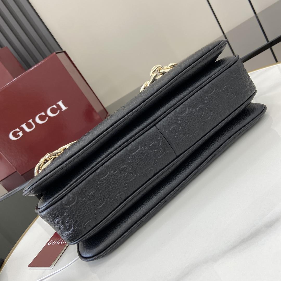 Gucci GG Emblem Mini Shoulder Bag  - DopestKickz