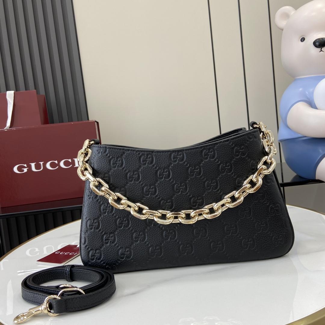 Gucci GG Emblem Mini Shoulder Bag  - DopestKickz