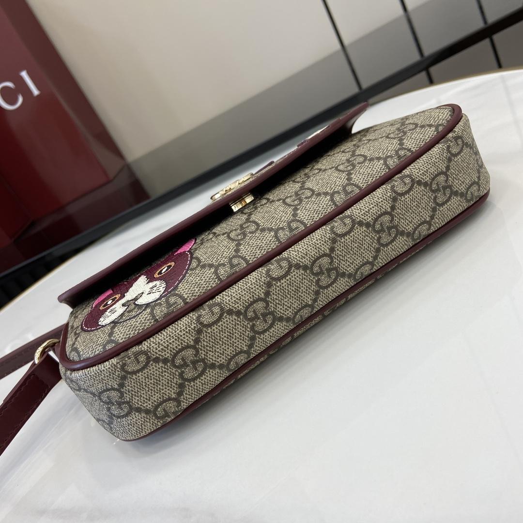 Gucci GG Mini Shoulder Bag With Cat Detail - DopestKickz